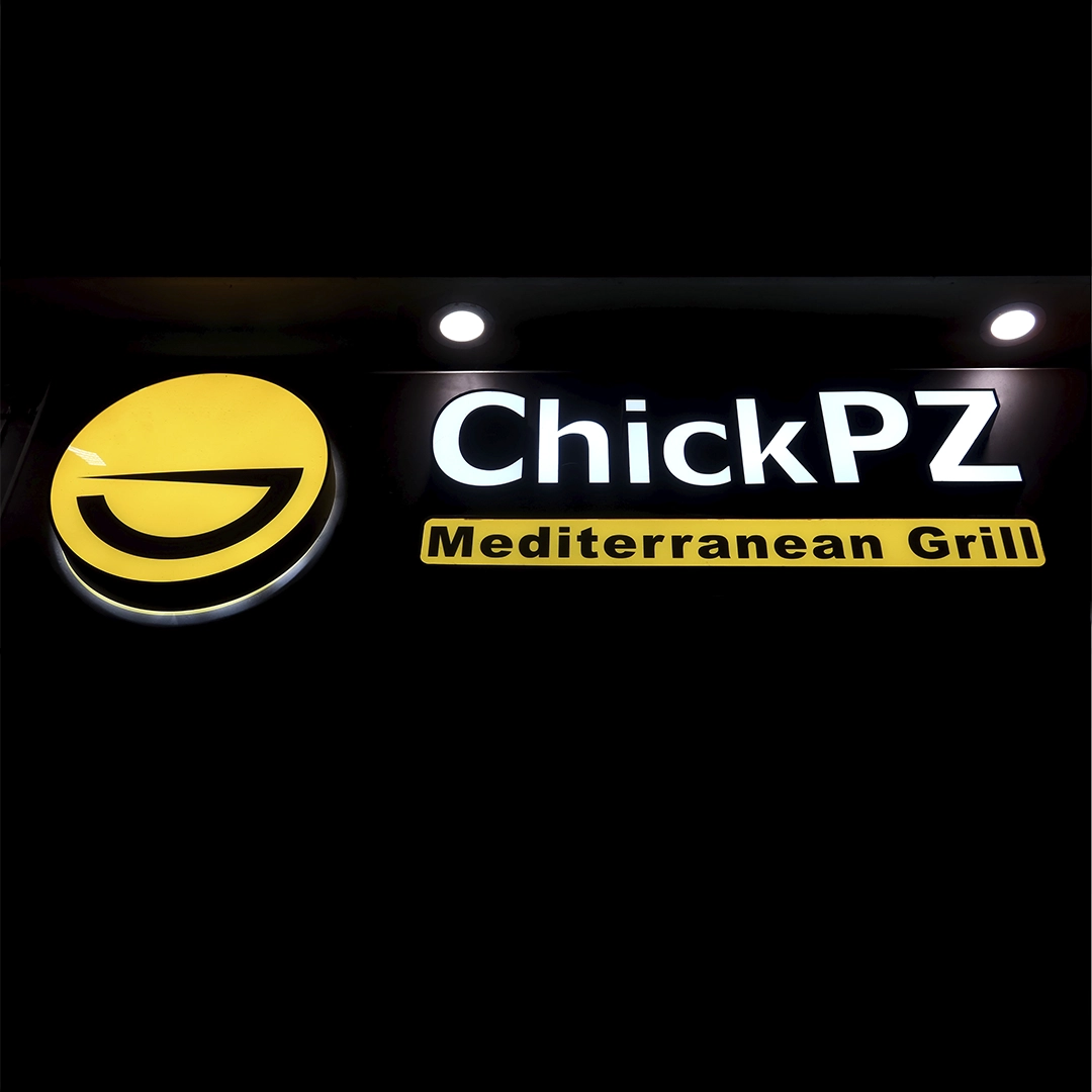 lit up sign