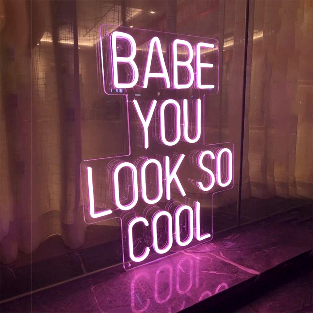 Custom wall restaurant and club neon sign